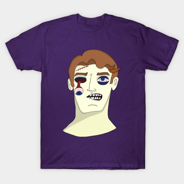 Zombie with eye dropping T-Shirt by DiegoCarvalho